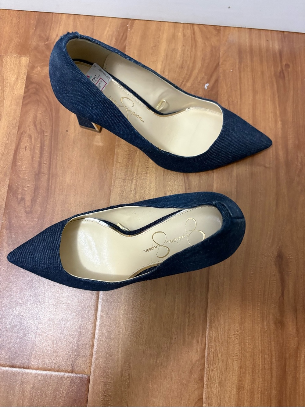 Jessica Simpson Dark Blue Denim Pointed Toe Pumps